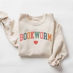 Bookworm Sweatshirt, Cute Teacher Books Lover Sweatshirt, ESL Teacher Sweatshirt, Teacher Reading Sweatshirt, Group Teac