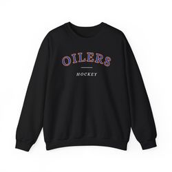 Edmonton Oilers Comfort Premium Crewneck Sweatshirt, vintage, retro, men, women, cozy, comfy, gift