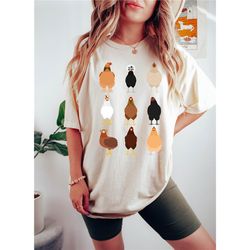 Comfort Colors Retro Chicken Shirt, Funny Chicken Shirt, Chicken Lover Gift, Trendy Chicken Shirt, Chicken Coop Shirt, F