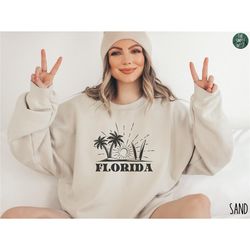 Florida Sweatshirt | Florida Crewneck | Beach Sweatshirt | Florida Home State Shirt | Florida Gift | Florida Souvenir |
