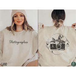 camera sweatshirt | photographer crewneck | gift for photographer | photography shirt | professional photographer gift |