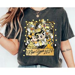 Retro Mickey & Friends Disneyland Trip 2024 Shirt | Disney New Year'S Eve Tshirt | Wdw Disneyland Family Tee | Disneylan
