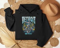 Detroit Skeleton One Pride Lions Football Shirt