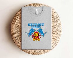 Pooh Candy Heart Detroit Lions Shirt Shirt Shirt