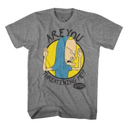 Beavis and Butthead Are You Threatening Me MTV TV Shirt