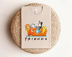 Funny Bluey With Friends Cartoon Shirt