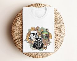 Star Wars Darth Vader Face Shirt, Floral Star Wars Sweatshirt, May the 4th Be With You Shirt,Star Wars Day Celebration,D