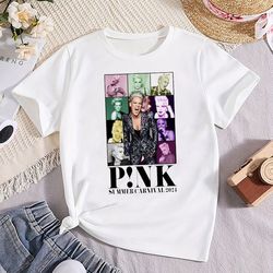 Graphic P!NK Pink On Tour Shirt, Pink Summer Carnival 2024 T-Shirt, P!NK Pink Singer Shirt, P!NK 2024 Concert Merch, Pin