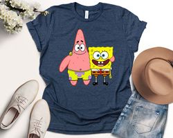 Spongebob And Patrick Star Shirt, Shirt For Friend, Vintage Spongebob Shirt, SpongeBob Fan Shirt, Cartoon Shirt...