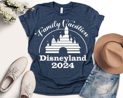 2024 Disney Family Vacation Shirts, Custom Disney Family Matching Tshirt, Disney Castle 2024 Shirts, Disney Family 2024,