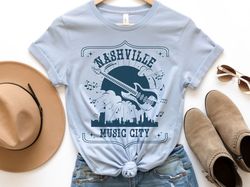 Nashville Shirt, Tennessee T Shirt, Nashville Music City Shirt, Nashville Gift, Guitar Shirt, Country Music Shirt