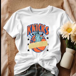 Knicks Basketball Statue Of Liberty New York Shirt