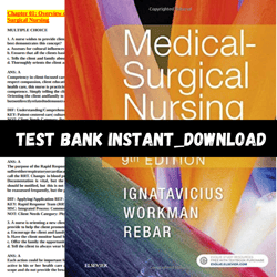 Test Bank for Medical-Surgical Nursing: Concepts for Interprofessional Collaborative Care, 9th Ed PDF | Instant Download