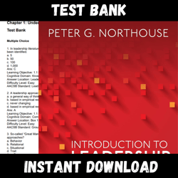 All Chapters Introduction to Leadership Concepts and Practice 5th Edition by Peter Test bank