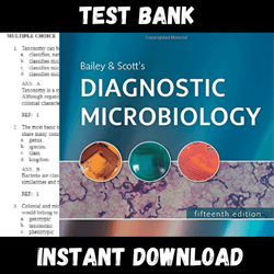 All Chapters Bailey and Scott's Diagnostic microbiology 15th Edition Test bank