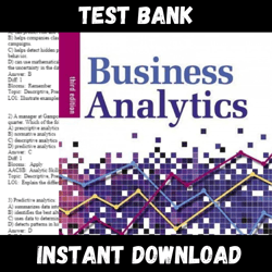 All Chapters Business Analytics 3rd Edition Test bank