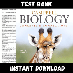 All Chapters Campbell Biology Concepts & Connections, 10th Edition By Martha Taylor Test bank