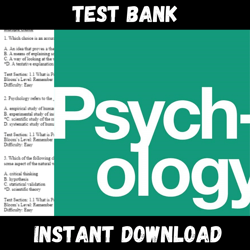 All Chapters Psychology 2th edition OpenStax Test bank