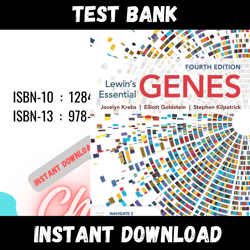 All Chapters Lewin's Essential Genes 4th Edition Test bank