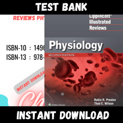 All Chapters Lippincott Illustrated Reviews Physiology Preston Wilson Test bank