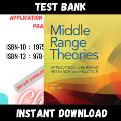 All Chapters Middle Range Theories Application to Nursing Research and Practice 5th Edition Test bank