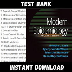 All Chapters Modern Epidemiology 4th Edition Lash Test bank