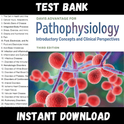 All Chapters Pathophysiology Introductory Concepts and Clinical Perspectives 3rd Edition Capriotti Test bank