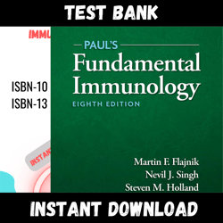All Chapters Paul's Fundamental Immunology 8th Edition Flajnik Test bank