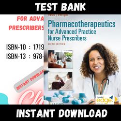 All Chapters Pharmacotherapeutics for Advanced Practice Nurse Prescribers 6th Edition Woo Wright Test bank