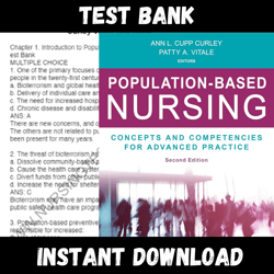 All Chapters Population-Based Nursing Concepts and Competencies for Advanced Practice 2nd Edition Curley Vital Test bank