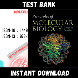 All Chapters Principles of Molecular Biology Tropp Test bank
