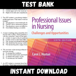 All Chapters Professional Issues in Nursing: Challenges and Opportunities 6th Edition Huston Test bank