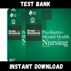 All Chapters Psychiatric Mental Health Nursing 2nd Edition Scope and Standards of Practice Test bank