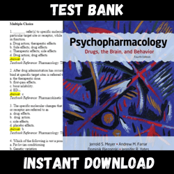 All Chapters Psychopharmacology Drugs the Brain and Behavior 4th Edition Meyer Test bank