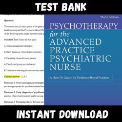 All Chapters Psychotherapy for the Advanced Practice Psychiatric Nurse: A How-To Guide for Evidence-Based Prac Test bank