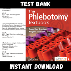All Chapters The Phlebotomy Textbook 4th Edition Strasinger Test bank