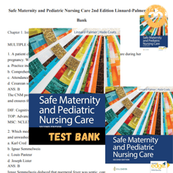 Latest 2024 Test bank Safe Maternity and Pediatric Nursing Care 2nd Edition Linnard-Palmer Instant Download