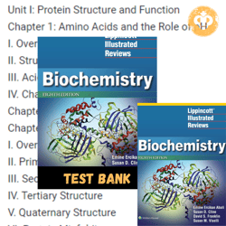 Latest 2024 Test bank Lippincott Illustrated Reviews Biochemistry 8th Edition Abali Instant Download