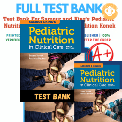 Latest 2024 Test bank Pediatric Nutrition in Clinical Care 5th Edition Konek Instant Download