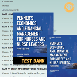 Latest 2024 Test bank Penner's Economics and Financial Management for Nurses and Nurse Leaders 4th Edit Instant Download