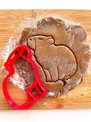 Capybara cookie cutters cookie, embosser custom cookie cutter, 3d cookie cutters, polimer clay, gingerbread decor sugar