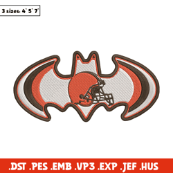 Batman Symbol Cleveland Browns embroidery design, Browns embroidery, NFL embroidery, sport embroidery, embroidery design