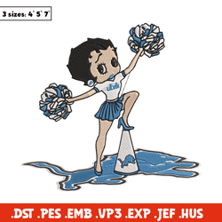 Cheer Betty Boop Detroit Lions embroidery design, Detroit Lions embroidery, NFL embroidery, logo sport embroidery.