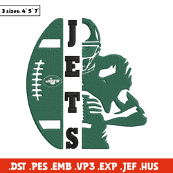 Football Player New York Jets embroidery design, Jets embroidery, NFL embroidery, sport embroidery, embroidery design.