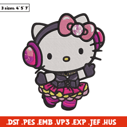 Hello Kitty idol Embroidery Design, Hello kitty Embroidery, Embroidery File, Anime Embroidery, Digital download