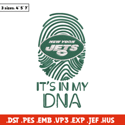 It's In My Dna New York Jets embroidery design, Jets embroidery, NFL embroidery, sport embroidery, embroidery design.