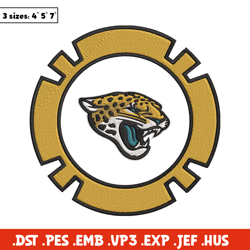 Jacksonville Jaguars Poker Chip Ball embroidery design, Jaguars embroidery, NFL embroidery, logo sport embroidery.