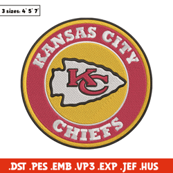 Kansas City Chiefs Token embroidery design, Kansas City Chiefs embroidery, NFL embroidery, logo sport embroidery.