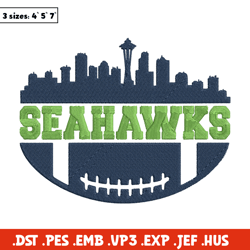 Seattle Seahawks City embroidery design, Seahawks embroidery, NFL embroidery, logo sport embroidery, embroidery design.