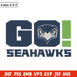 Seattle Seahawks Go embroidery design, Seahawks embroidery, NFL embroidery, sport embroidery, embroidery design.